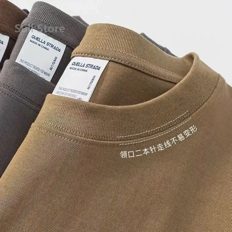เสื้อยืดแขนสั้นผ้าฝ้ายหนา 600  - Men'S Fashion Over 50 บทวิจารณ์และราคา
