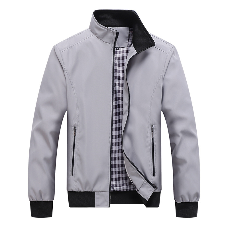 ฤดูใบไม้ผลิใหม่ฤดูใบไม้ร่วงสบา - Mens Fashion Bomber Jacket บทวิจารณ์และราคา